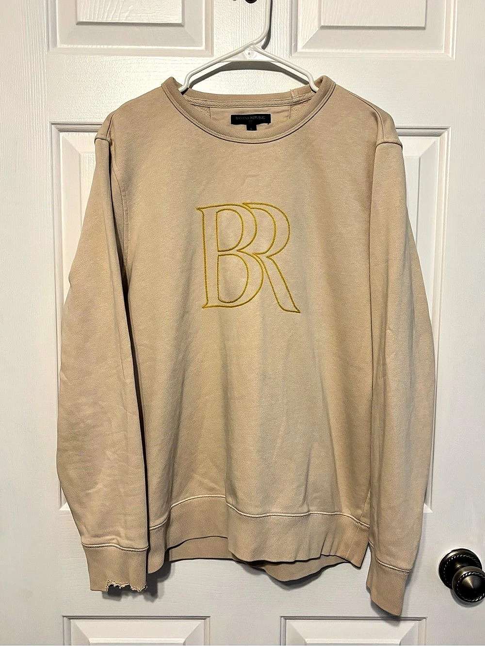 Banana Republic Beige Crewneck Sweatshirt